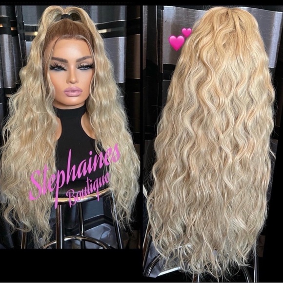 Human Hair Blended Lace Front Wig